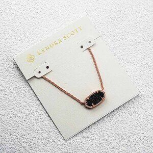 Kendra Scott Black Quartz Necklace